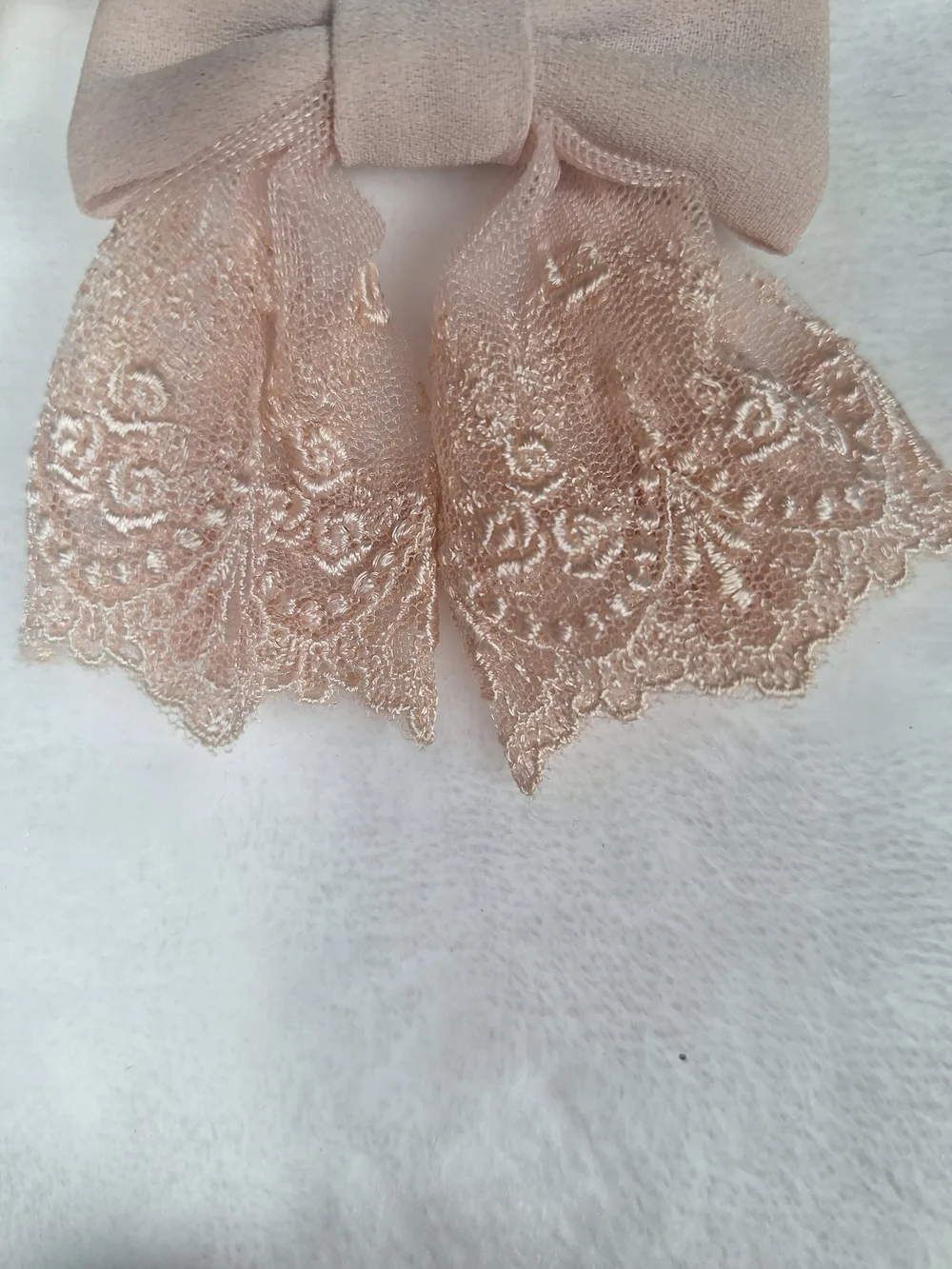 Innocent World Pale Pink Rose Lace Ribbon Hair Clips | Set of 2 | Classic Lolita